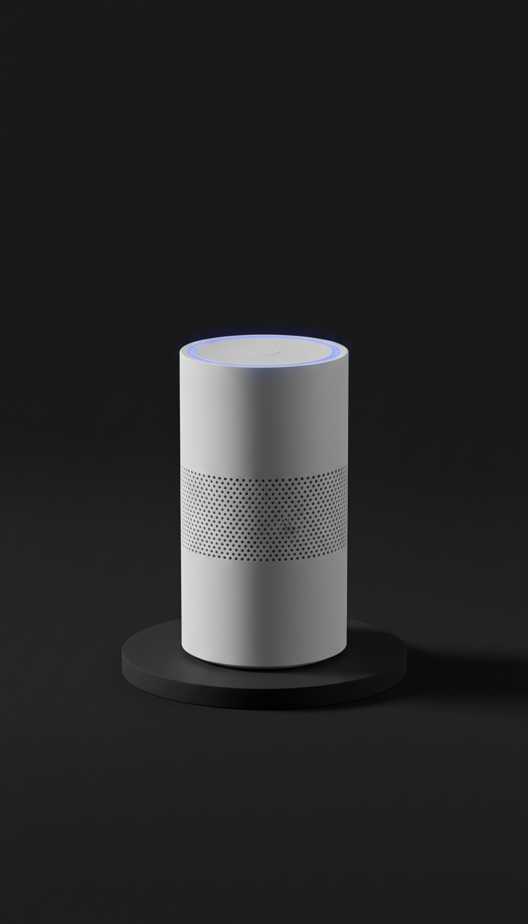 Sculpted Smart Speaker with Aluminum Shell