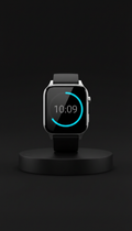 Glass-and-Steel Smartwatch with Sapphire Lens