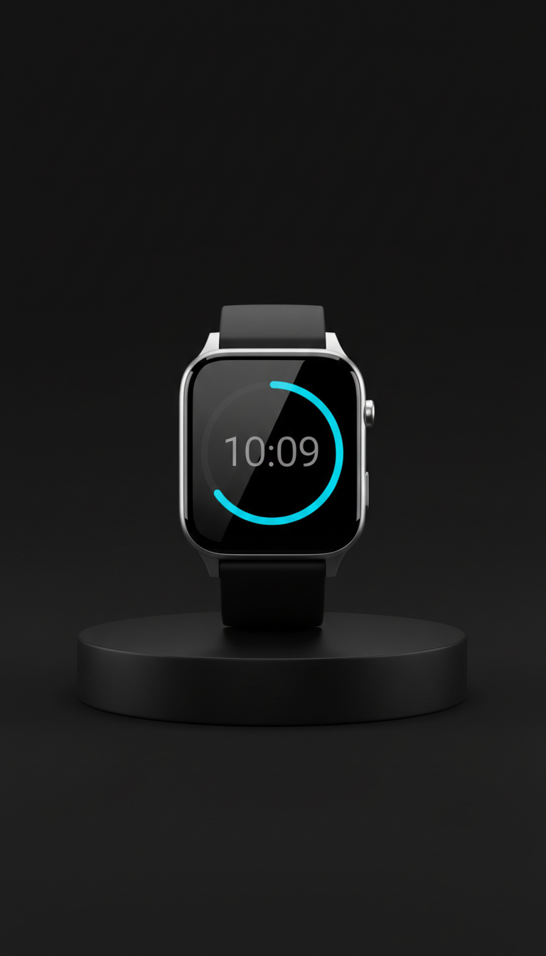 Glass-and-Steel Smartwatch with Sapphire Lens